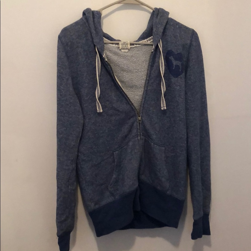 VS PINK ZIP-UP SWEATSHIRT